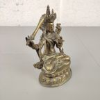 Bronzen Boeddha Beeldje Manushri thumbnail 4