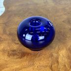 Kobalt Blauw Glazen Design Object / Vaas 13X16 thumbnail 4