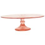 Art Deco Roze Taartschotel Rosaline Depression Glass Verrerie Scailmont thumbnail 10