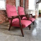Set Van 2 Vintage Eenzitten/ Fauteuil / Easy Chair thumbnail 2