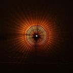 Bamboe Wandlamp Rond Naturel – M thumbnail 6