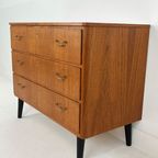 Scandinavisch Vintage Teak Fineren Ladekast Hafjell thumbnail 10