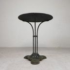 Art Deco Bistrotafel, Tuintafel Op Gietijzeren Voet thumbnail 15