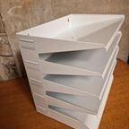 Witte Metalen Lectuurbak Wandrek Gispen thumbnail 3