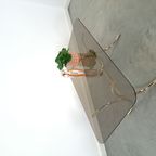 Rookglas Salontafel Met Goudkleurige Poten Uit Zweden thumbnail 4