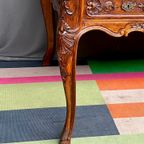 Antiek Luiks Bureau In Gesneden Eikenhout In Regency-Stijl. thumbnail 5