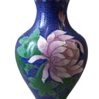 Blauw Cloisonné Vaasje thumbnail 2