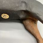 Vintage Beeld Rottweiler Handbeschilderd Italië thumbnail 8