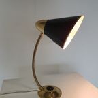 Mid-century Brass Big Button Table Lamp thumbnail 9