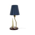 Messing Zeilboot Tafellamp Maritieme Lamp Hollywood Regency thumbnail 2