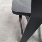 Brutalist Vintage Massief Eikenhouten Stoelen Jaren 60 Zwart thumbnail 10