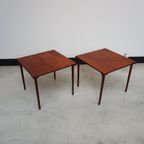 Pair Of Danish Teak Side Tables By Peter Hvidt For John Stuart, 1960S thumbnail 2