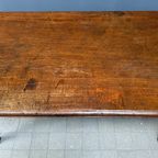 Vintage Teakhouten Koloniale Eettafel Met Lade thumbnail 19