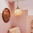 Italian Murano Glass Swirly Donut Hanging Light thumbnail 4