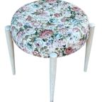 Vintage Krukje Jaren 60 Bloemenmotief Ottoman thumbnail 7