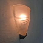 Vintage Jaren 80 Art Deco Revival Muur Lamp Massive thumbnail 3