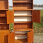 Vintage Teak Wandkast Uit Drie Delen thumbnail 2