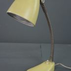 Gele Metalen Vintage Jaren 60 Design Lamp/ Bureaulamp thumbnail 2