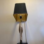 Verguld Bronzen Lamp "Madonna" - Alain Chervet - Frankrijk '70 thumbnail 11