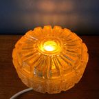 Midcentury Gouden Glas Plafonniere , Plafond Of Wandlamp. Sunburst Glazen Lamp thumbnail 4