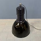 Grote Zwart Emaille Bauhaus Fabriekslamp thumbnail 15