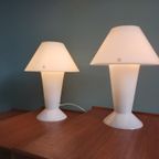 Paire De Lampes Peill & Putzler En Opaline Blanche, 1970-80 thumbnail 16