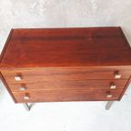 Jaren 60 Mid Century Vintage Ladekast Dressoir Wandkast thumbnail 12