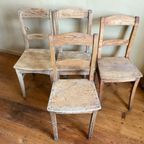 4x Bistrostoelen Stoelen Keukenstoelen Frans Landelijk thumbnail 8