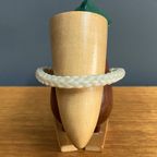 Danish Teak Figurine Of Man With Basket 1960S thumbnail 9