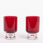 Mid-century Reijmyre Red Glass Vase Designed By Monica Bratt, 1950’s thumbnail 2