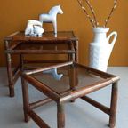 Vintage Bijzettafeltje, Lectuur Tafeltje, Sidetable, Krukje thumbnail 9