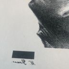 Uknown, Lady With Fan, Monochrom (Black And  White) thumbnail 5