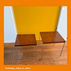 2 Vintage Bijzettafeltjes Jaren 60 thumbnail 12