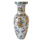 Chinese Vloervaas Xl Bloemen Vintage 1960’s thumbnail 3