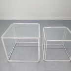 Max Sauze Bijzettafel. Vintage Salontafel 'isocele' Wit. thumbnail 5
