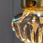 Mid-Century Brass & Glass Lamp. thumbnail 10