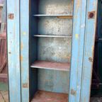 Mooie Blauwe Industriele Metalen Locker Kast thumbnail 14