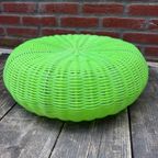 IKEA Vintage Wicker Poef. thumbnail 6