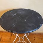 Balkontafel Tuintafel Bijzettafel Art Nouveau 1850 Frans thumbnail 4