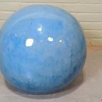 Xl Keramische Decoratieve Bal, Blauw, 39 Cm thumbnail 3