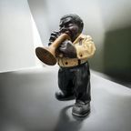 Vintage Beeldje Muzikant – Trompettist In Retro Stijl thumbnail 3