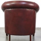 Nette Hoogwaardige Rundleren Clubfauteuil In Klassiek Engelse Stijl thumbnail 5