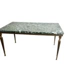 Vintage Groene Marmeren Coffee Table / Salontafel thumbnail 3