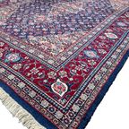 Handgeknoopt Perzisch Sarouk Vloerkleed 205X275Cm Gesigneerd - Vintage Tapijt Donkerblauw - Reliving thumbnail 3