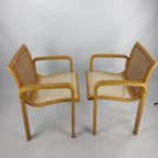 Beech Wood And Webbing Chair By Olivo Pietro Italy 1970S thumbnail 3