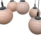 Xxl Cluster Of Opaline Globes - De Stijl / Gispen (Attr.) - Dutch Design Chandelier thumbnail 9