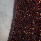 Subtiele Loper Met Voornamelijk Bordeaux Rood 138x39cm thumbnail 5