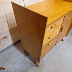 50's Vintage Commode Berkenhout Kast Dressoir Jaren 50 thumbnail 7
