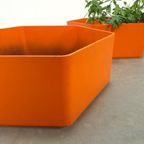 Oranje Kunststof Bloembak Plantenbak thumbnail 9