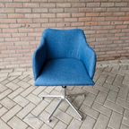Retro Bureaustoel Verstelbaar Draaibare Stoel Draaistoel thumbnail 2
